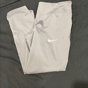 Gray Nike compression pant